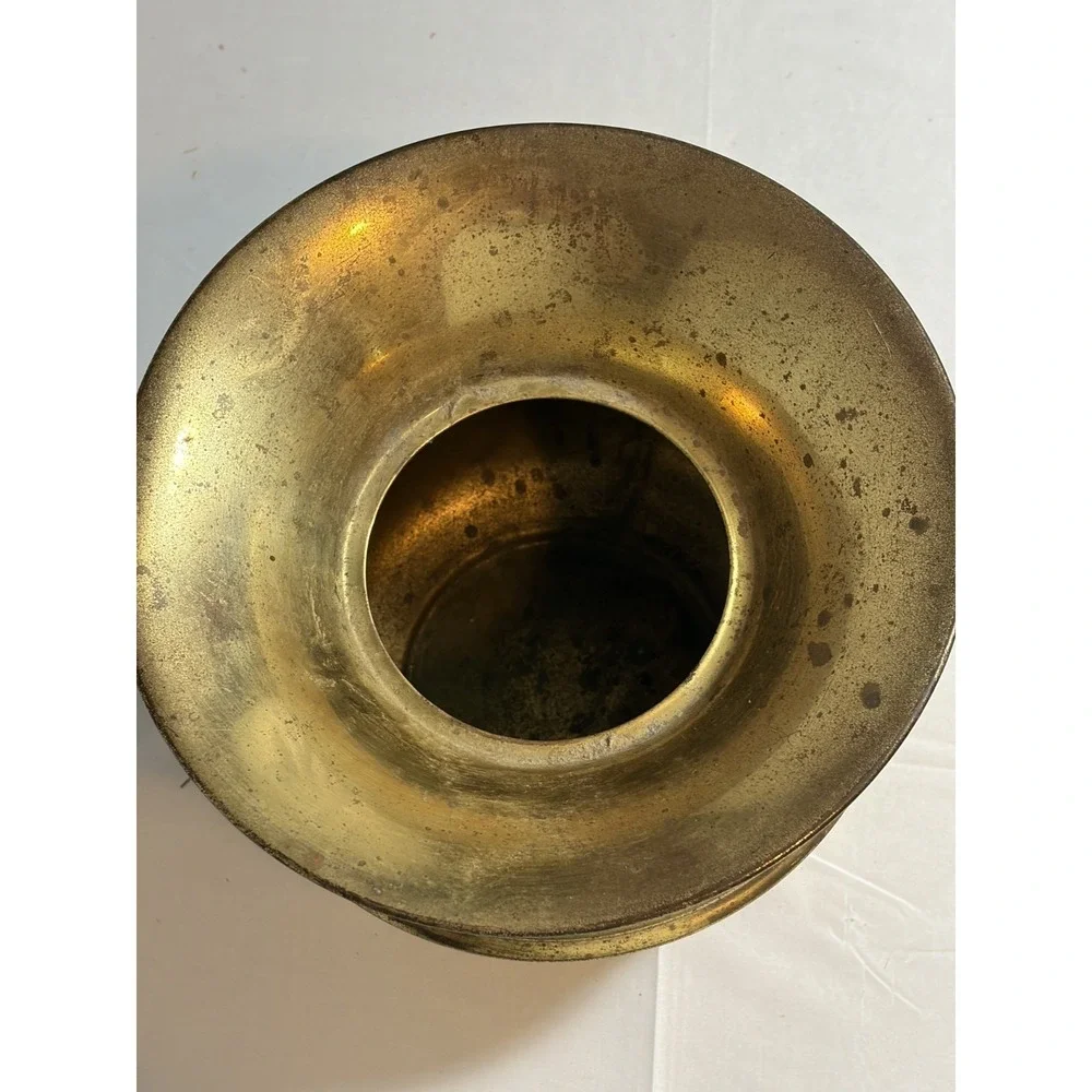 VINTAGE Made in England Brass Bowl or Spittoon - Brass Metal Decor
